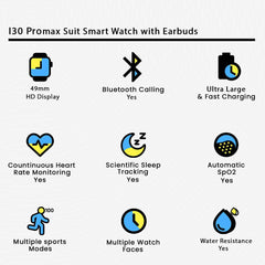 i30 PRO Max Suit Smart Watch 7+4 with Earbuds