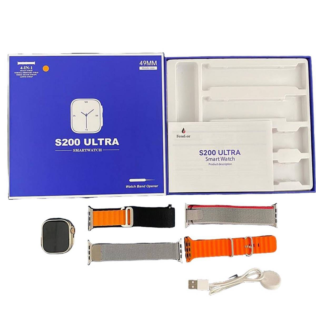 S200 Ultra 4 in 1  Smart Watch