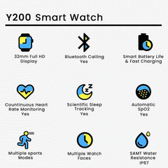 13 in 1 Y200 Smart Watch – Versatile Wearable Technology